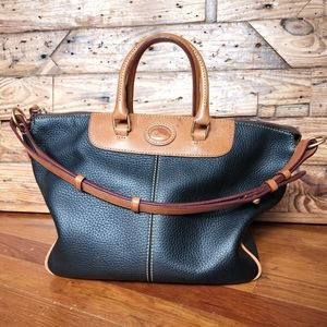 Dooney & Bourke Pebble Grain Leather Convertible Hobo RARE